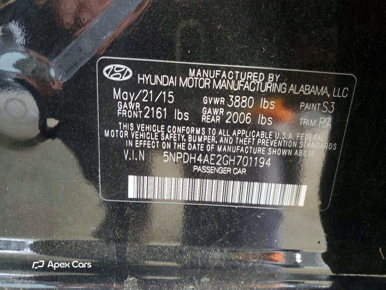 Hyundai Elantra 2016