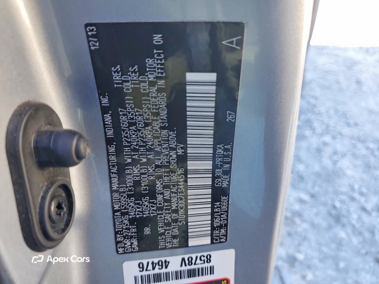 Toyota Sienna 2014