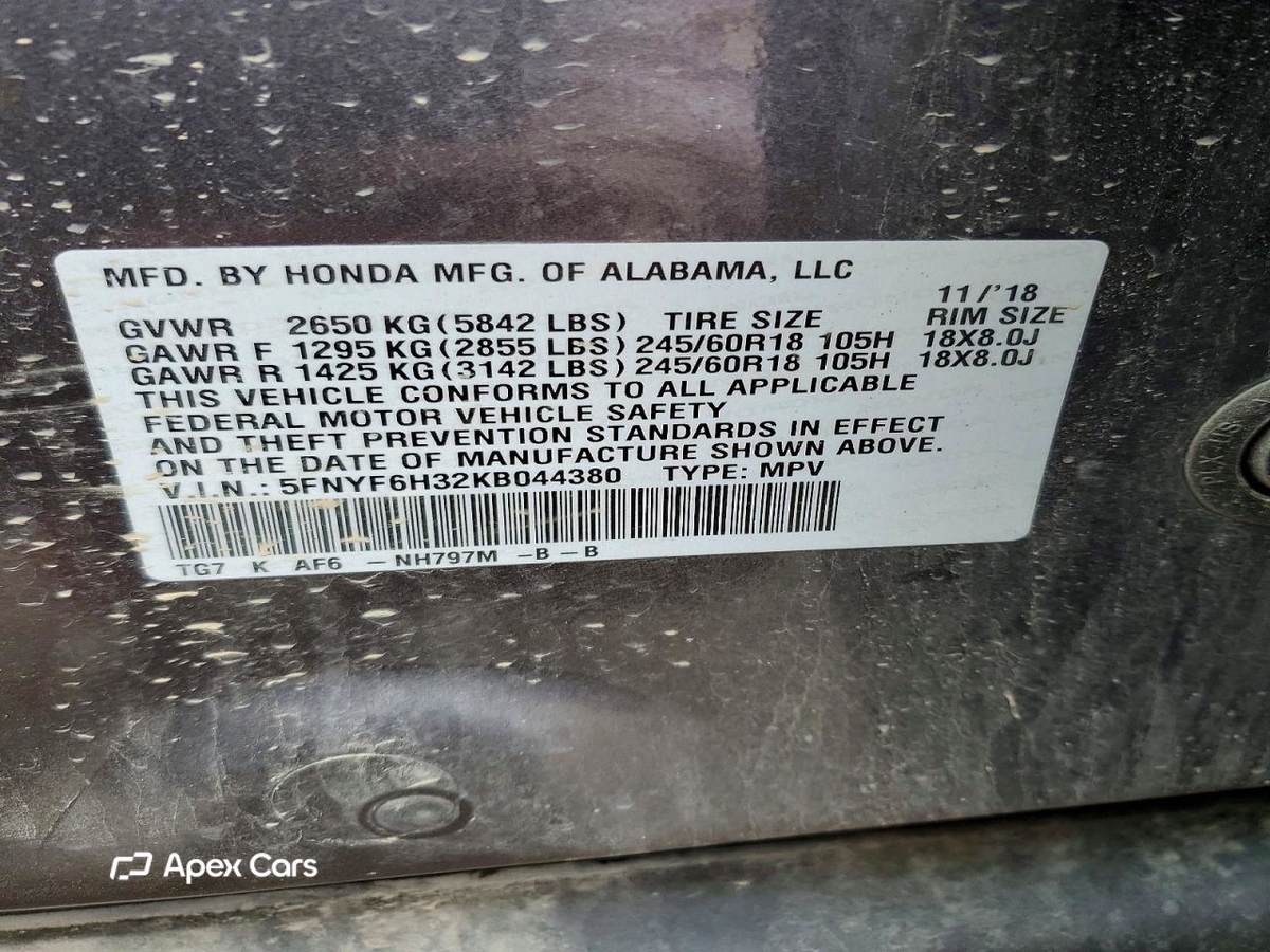 Honda Pilot 2019