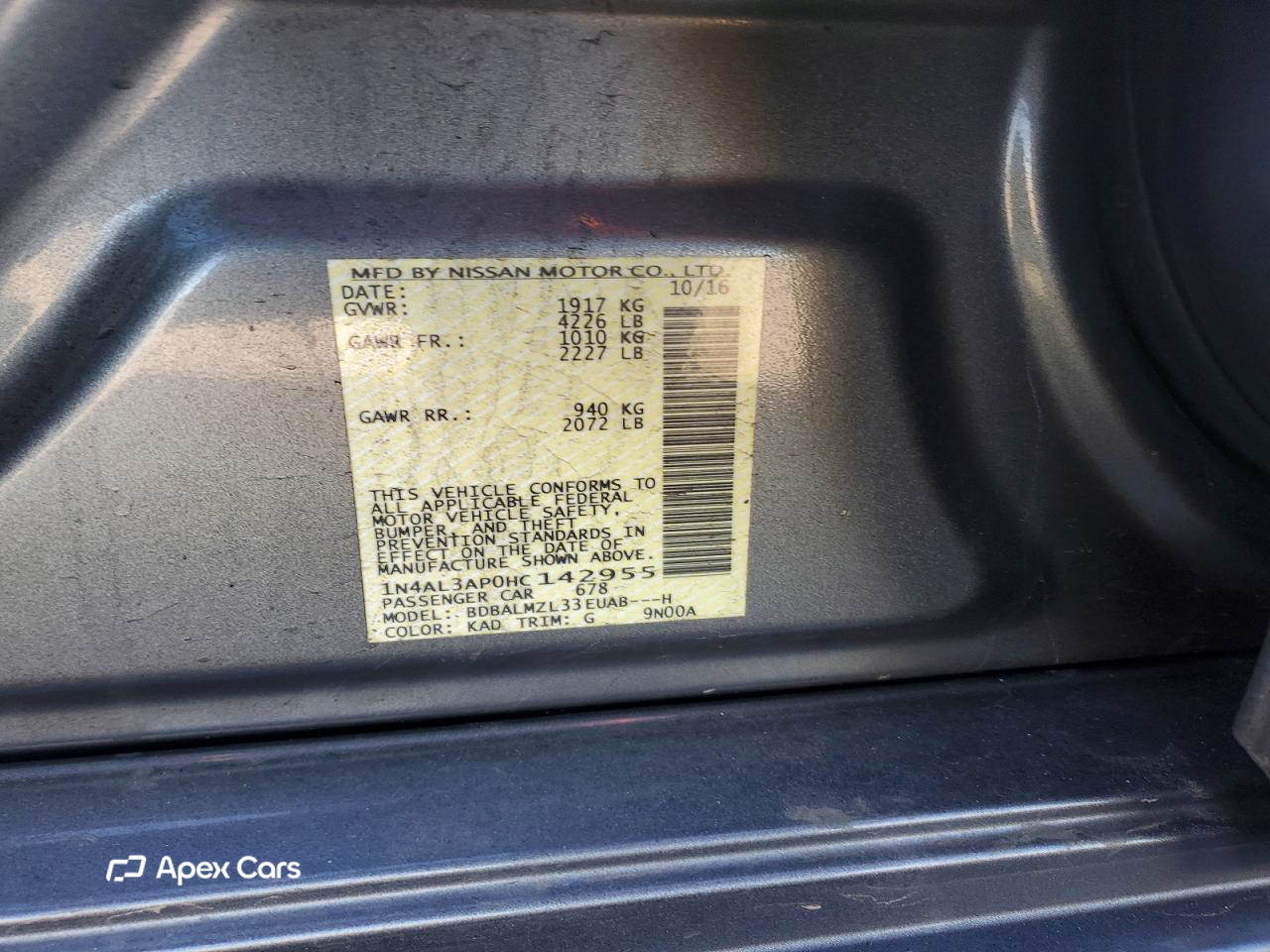 Nissan Altima 2017