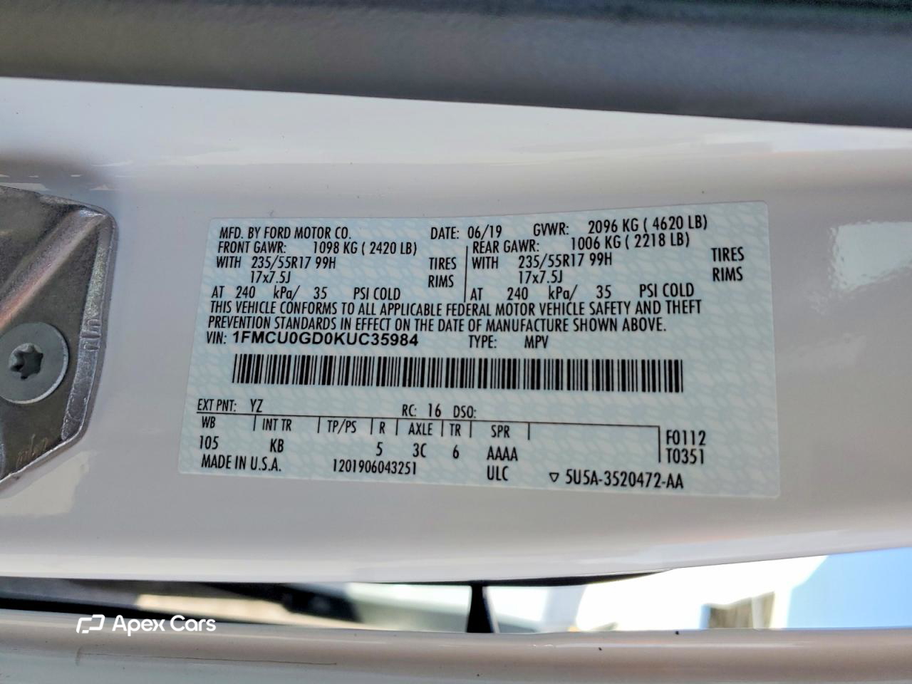 Ford Escape 2019