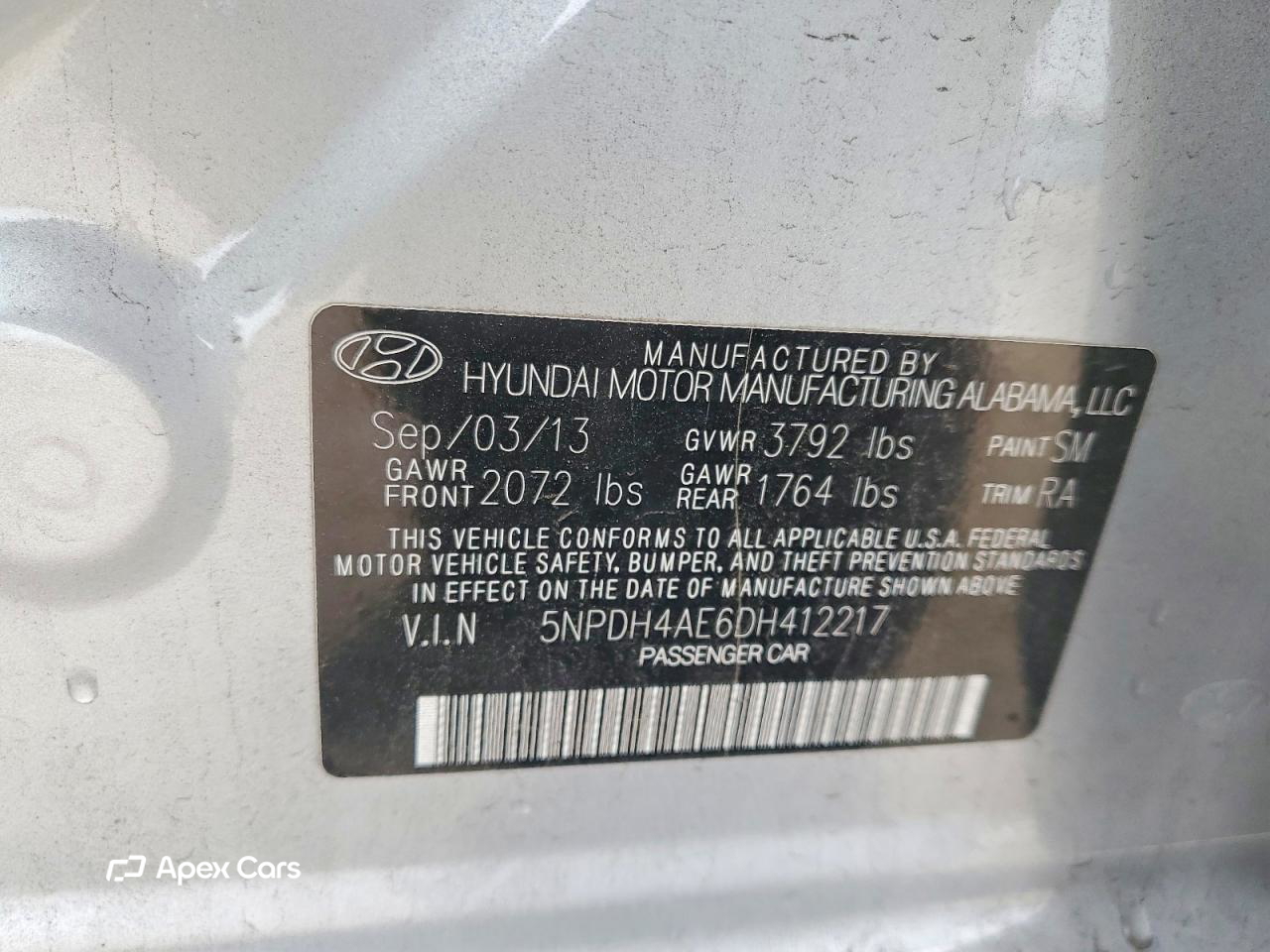 Hyundai Elantra 2013