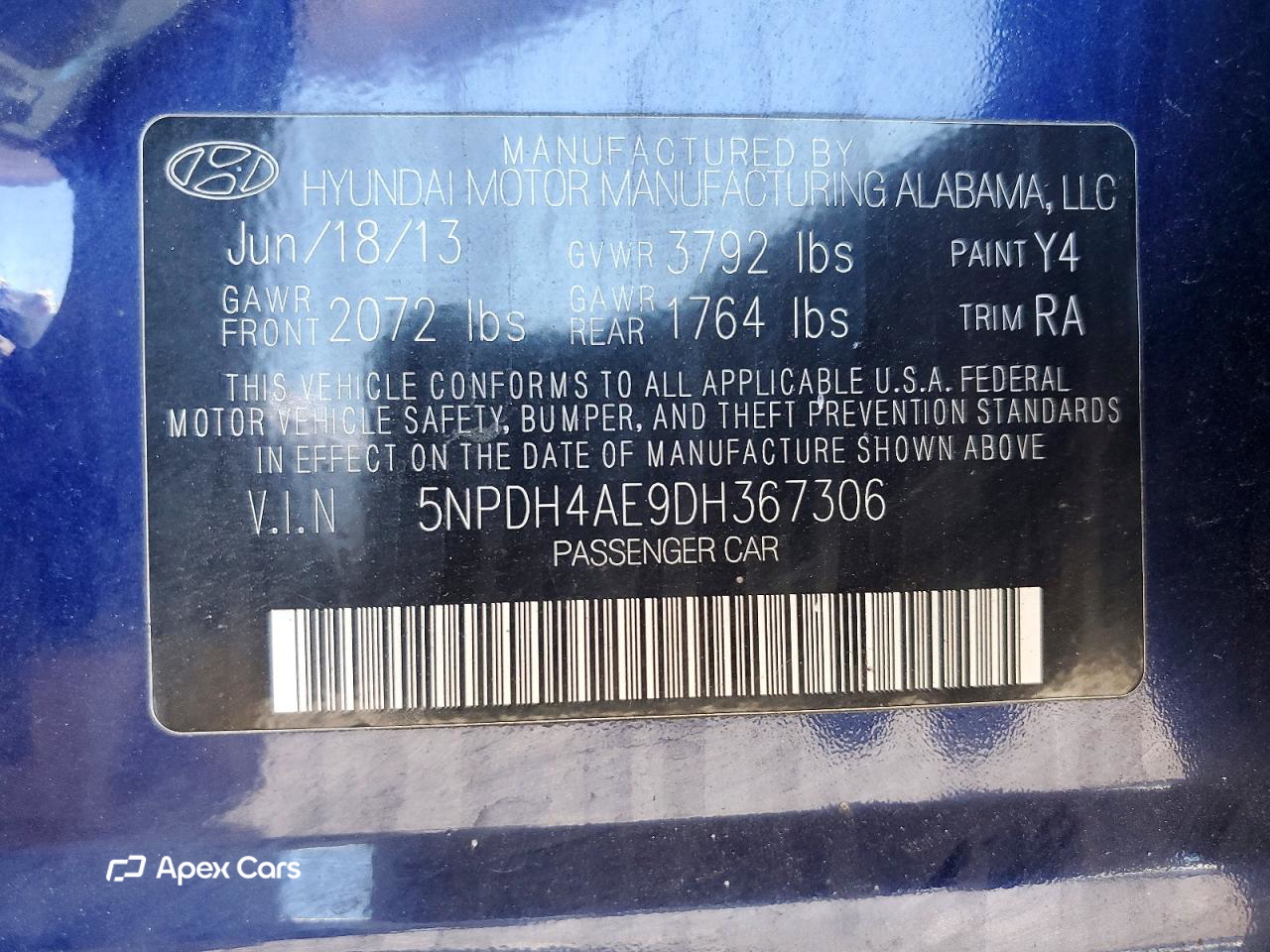 Hyundai Elantra 2013