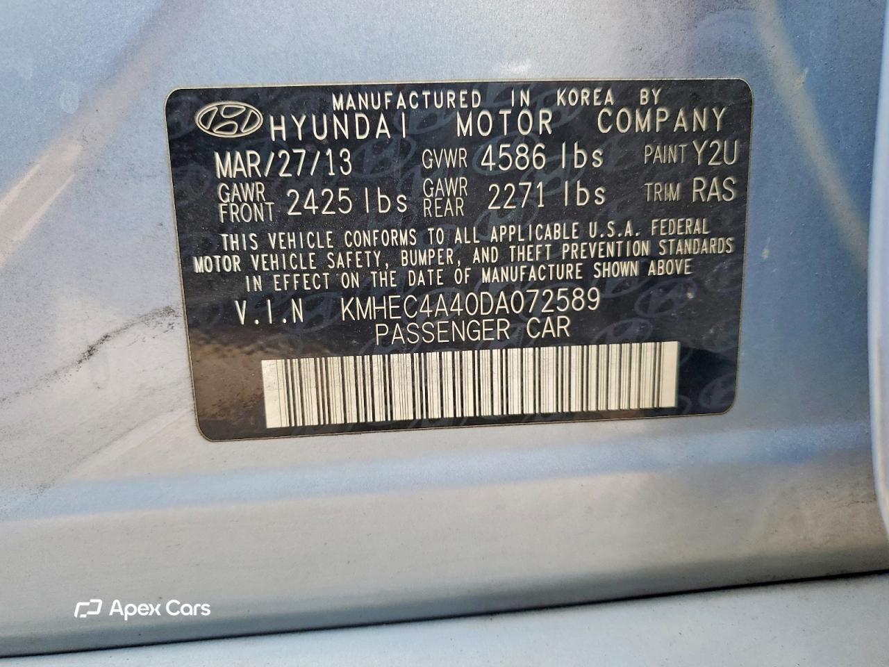 Hyundai Sonata 2013