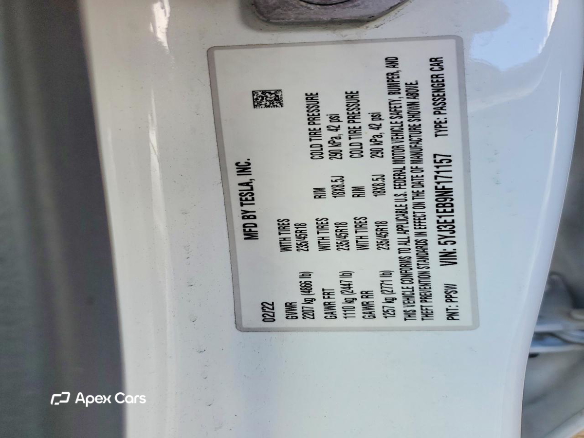 Tesla Model 3 2022