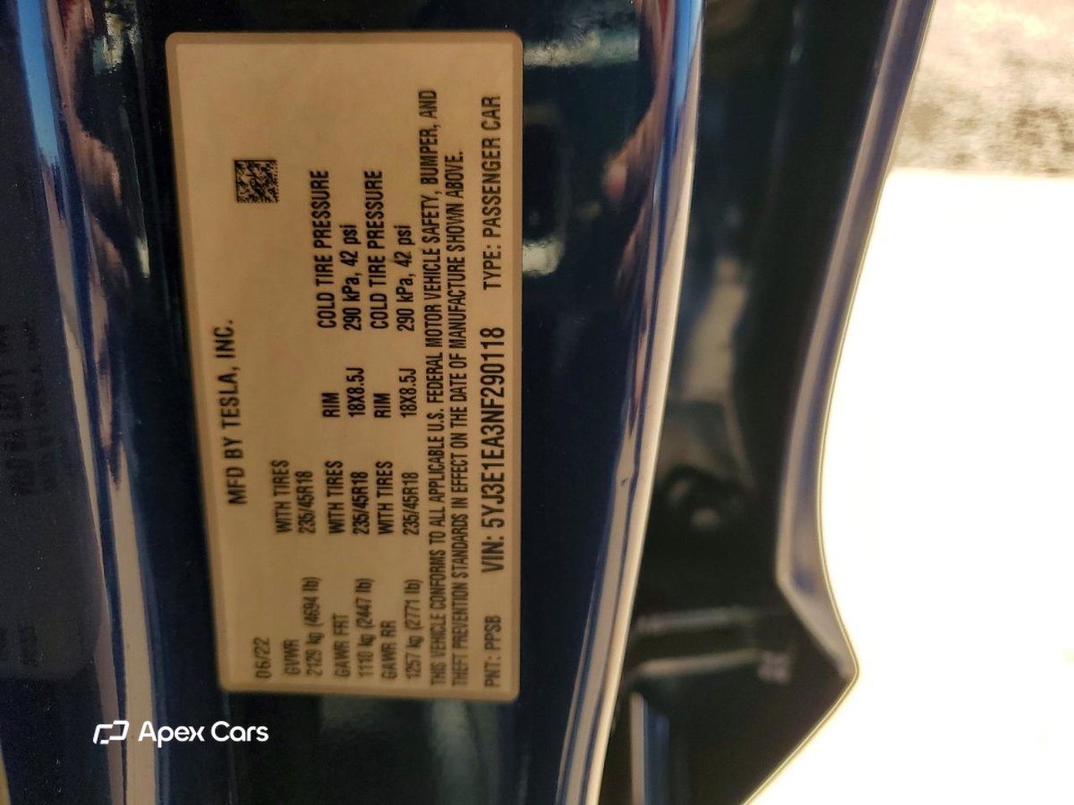 Tesla Model 3 2022