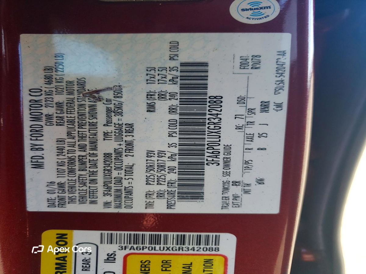 Ford Fusion 2016