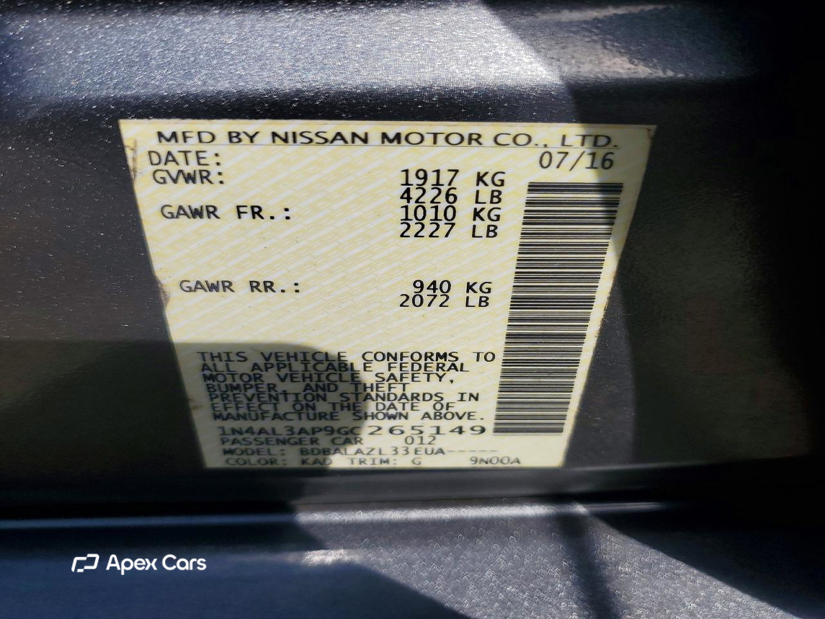 Nissan Altima 2016
