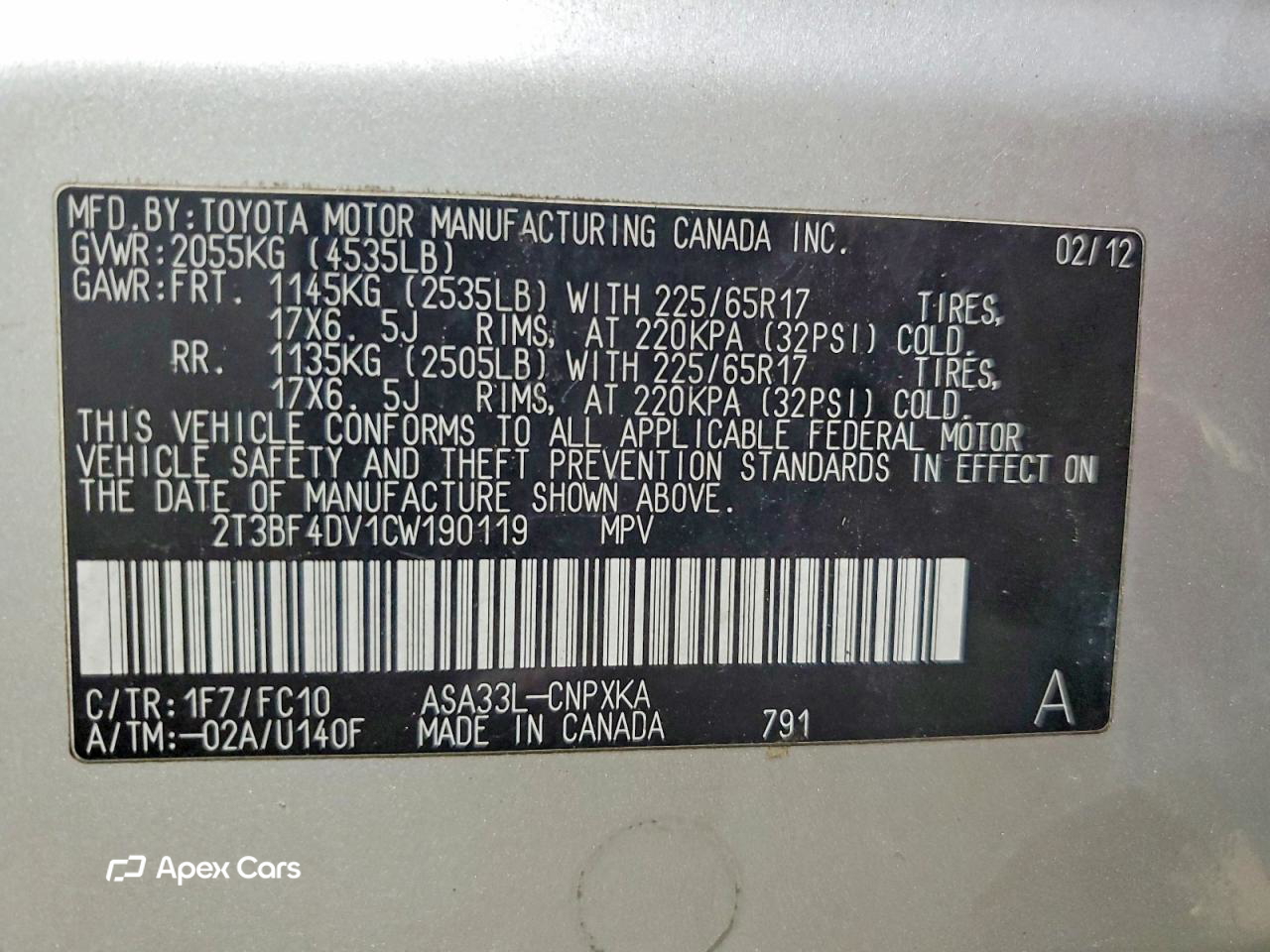Toyota RAV 4 2012