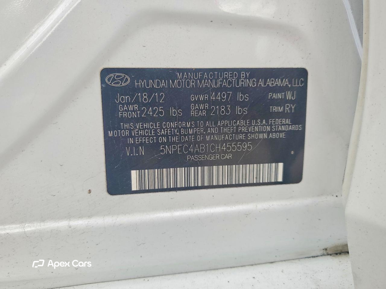 Hyundai Sonata 2012