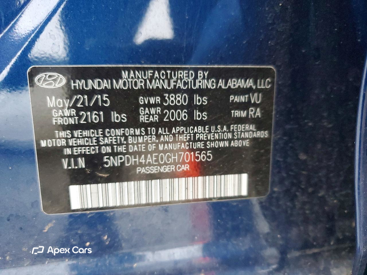 Hyundai Elantra 2016