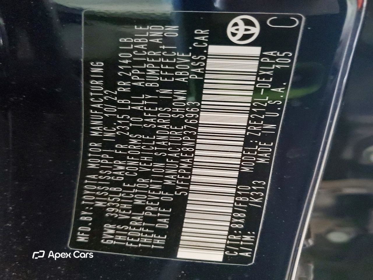 Toyota Corolla 2022