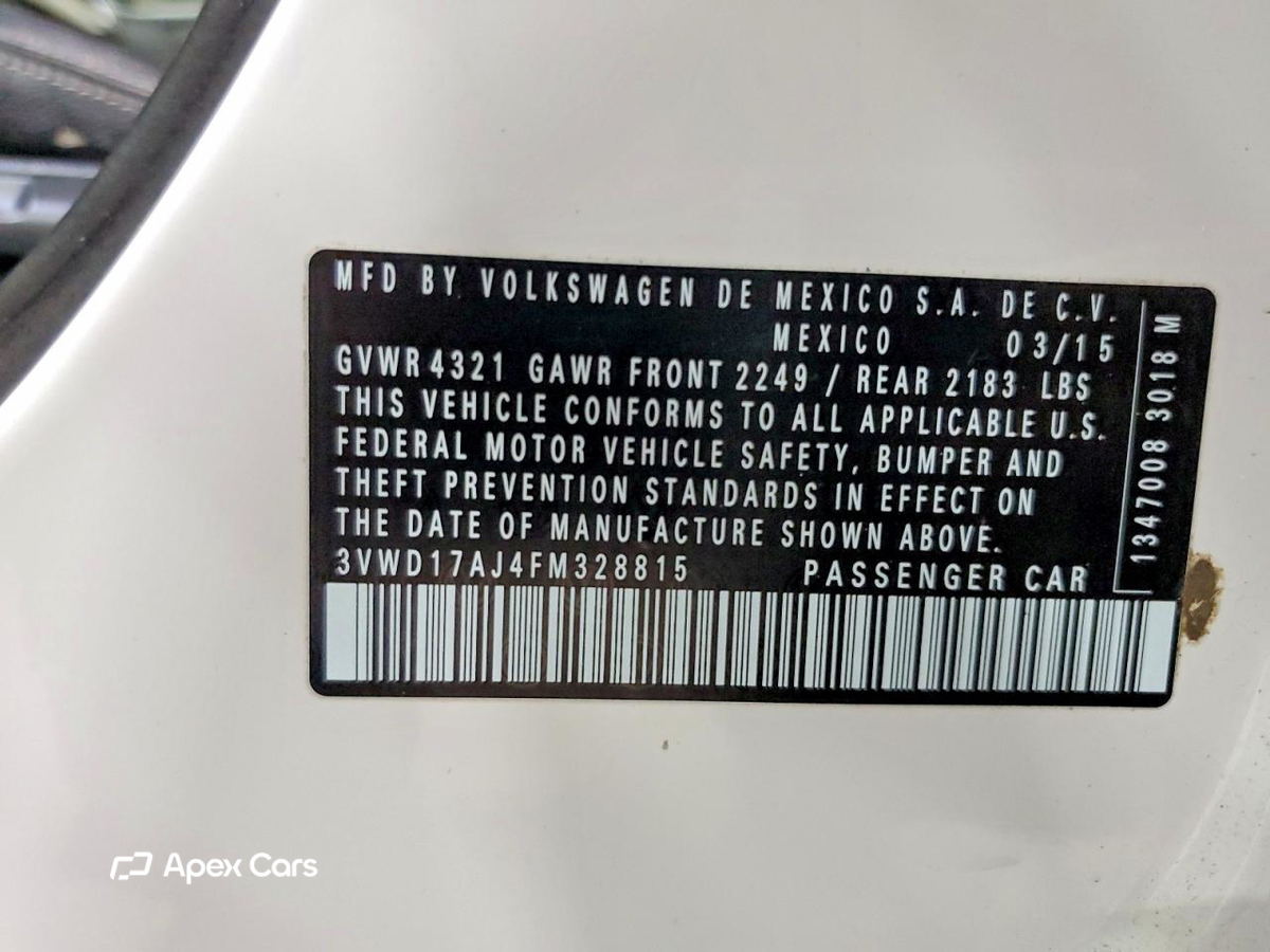 Volkswagen Jetta 2015