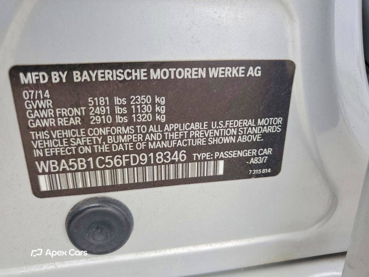 BMW Series 5 2015