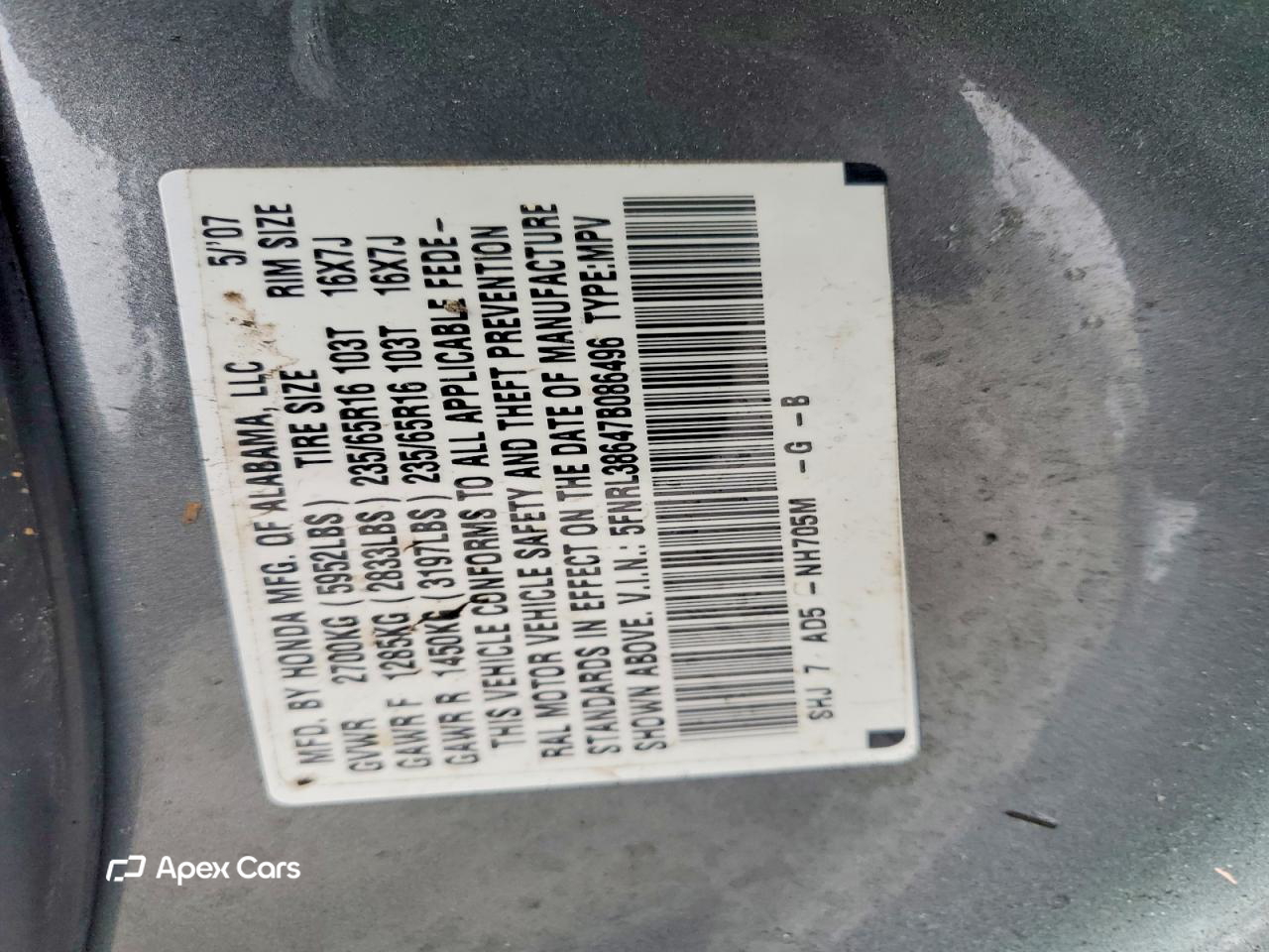Honda Odyssey 2007