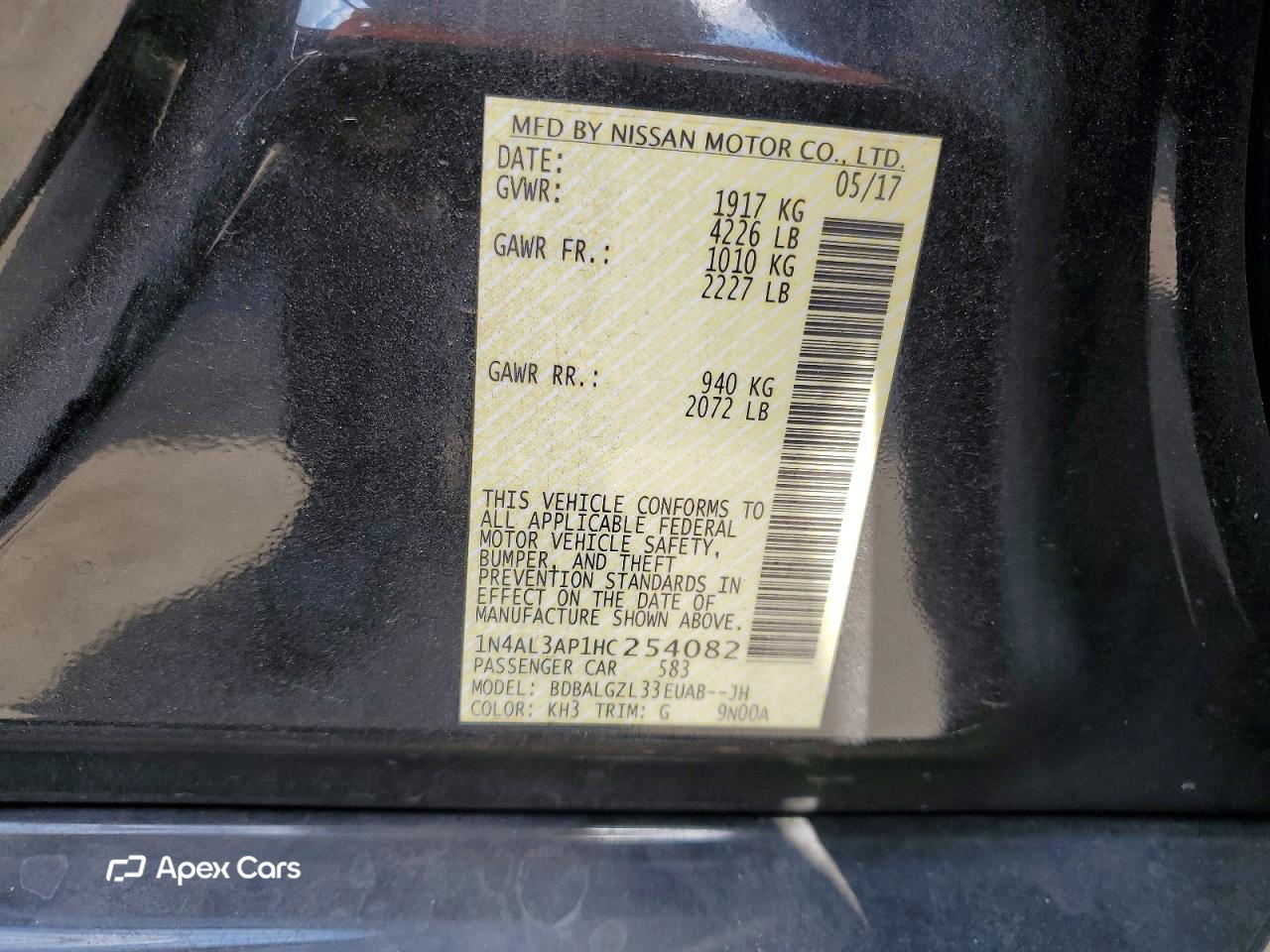 Nissan Altima 2017