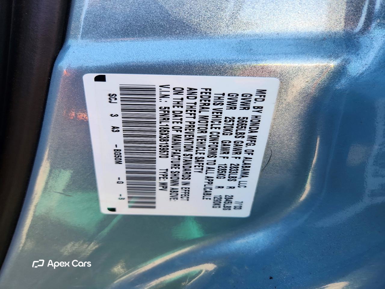 Honda Odyssey 2003
