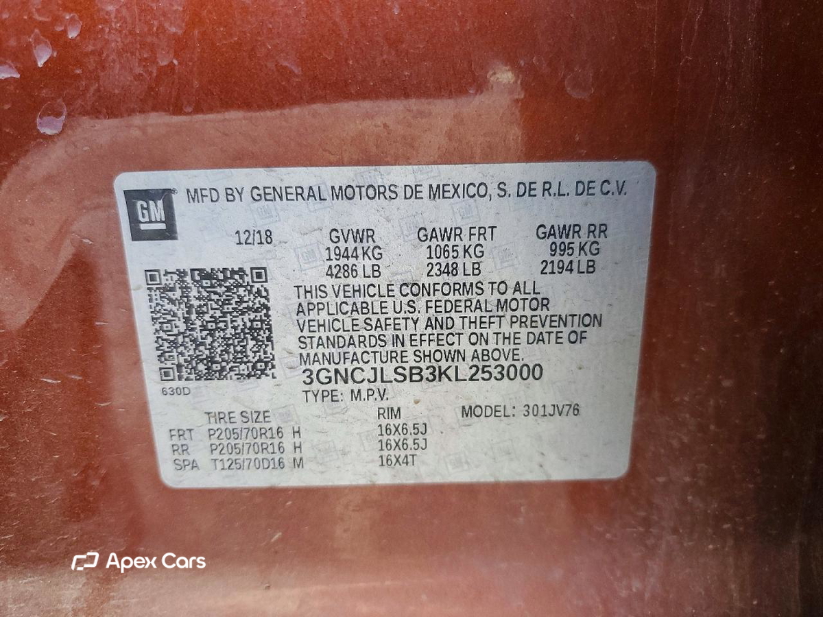 Chevrolet Trax 2019