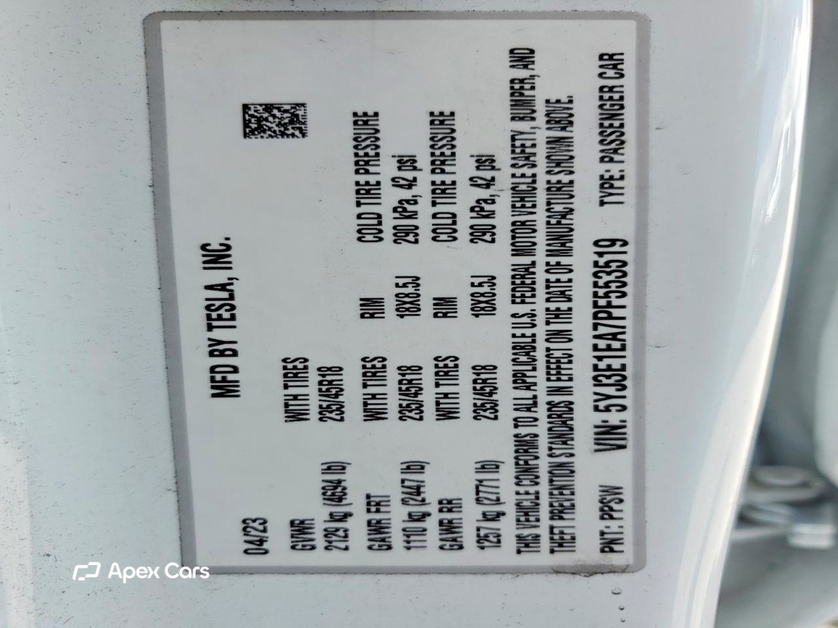 Tesla Model 3 2023