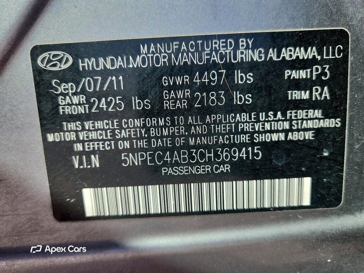 Hyundai Sonata 2012