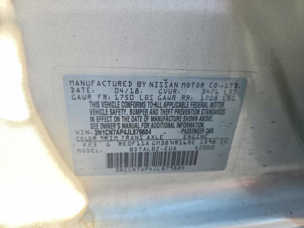 Nissan Versa 2018