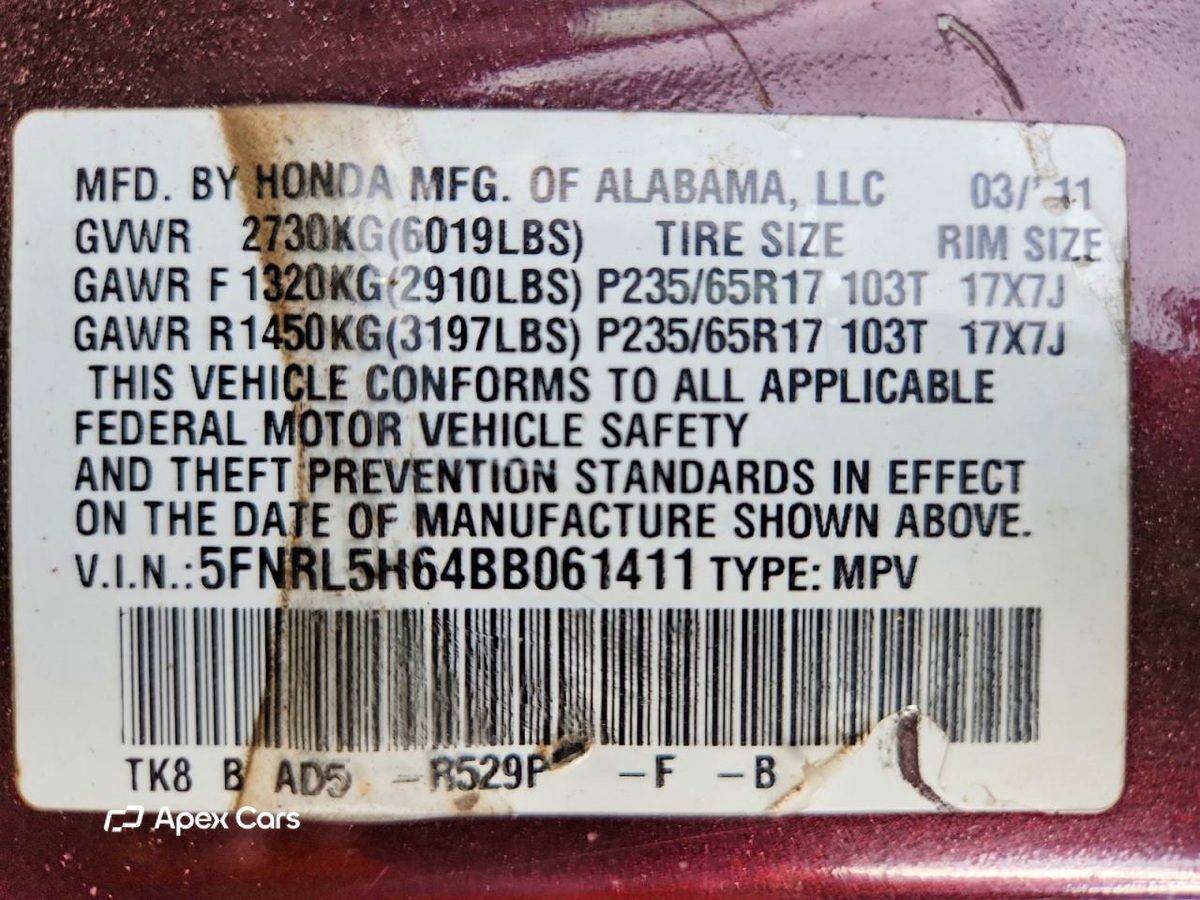 Honda Odyssey 2011