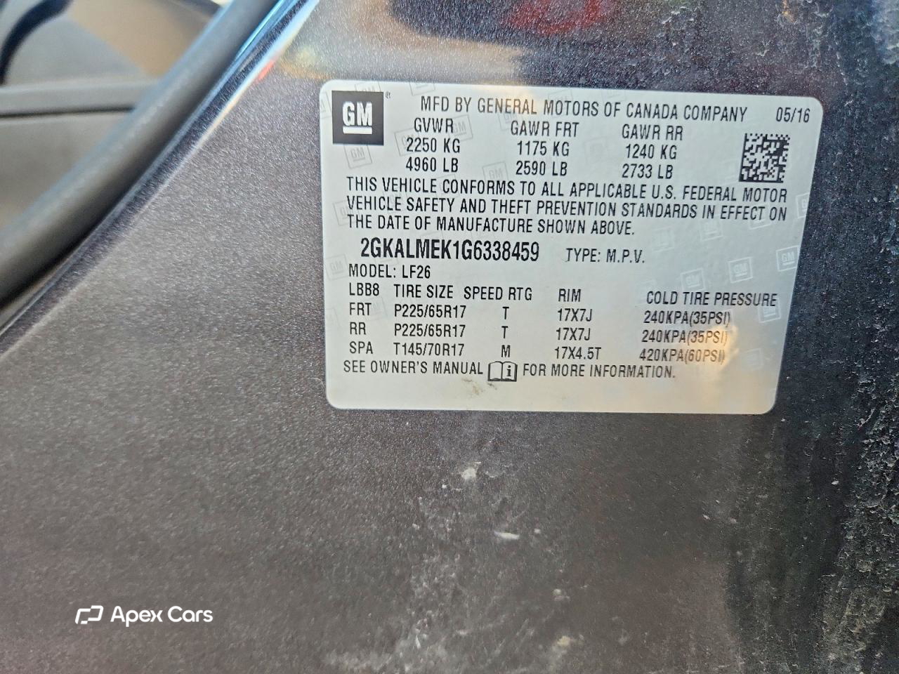 GMC Terrain 2016