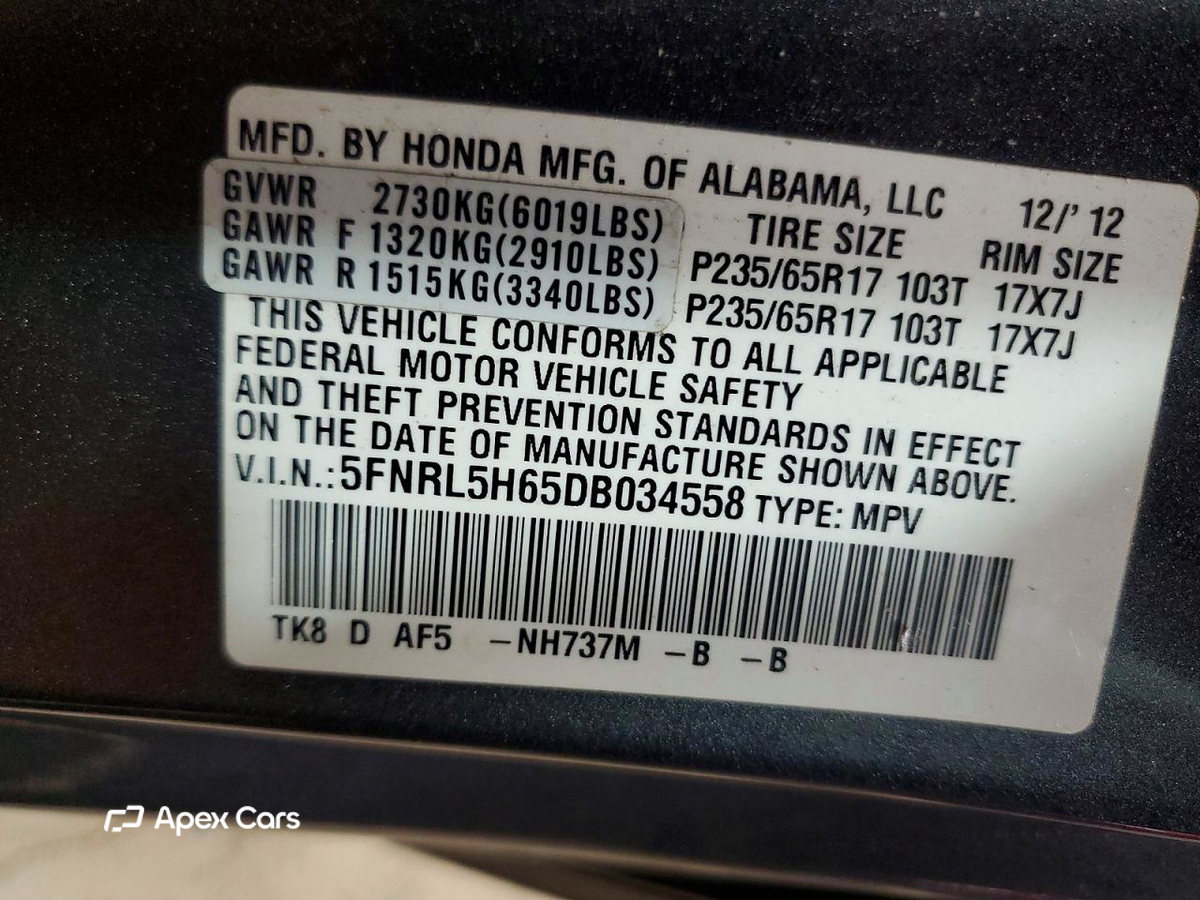 Honda Odyssey 2013