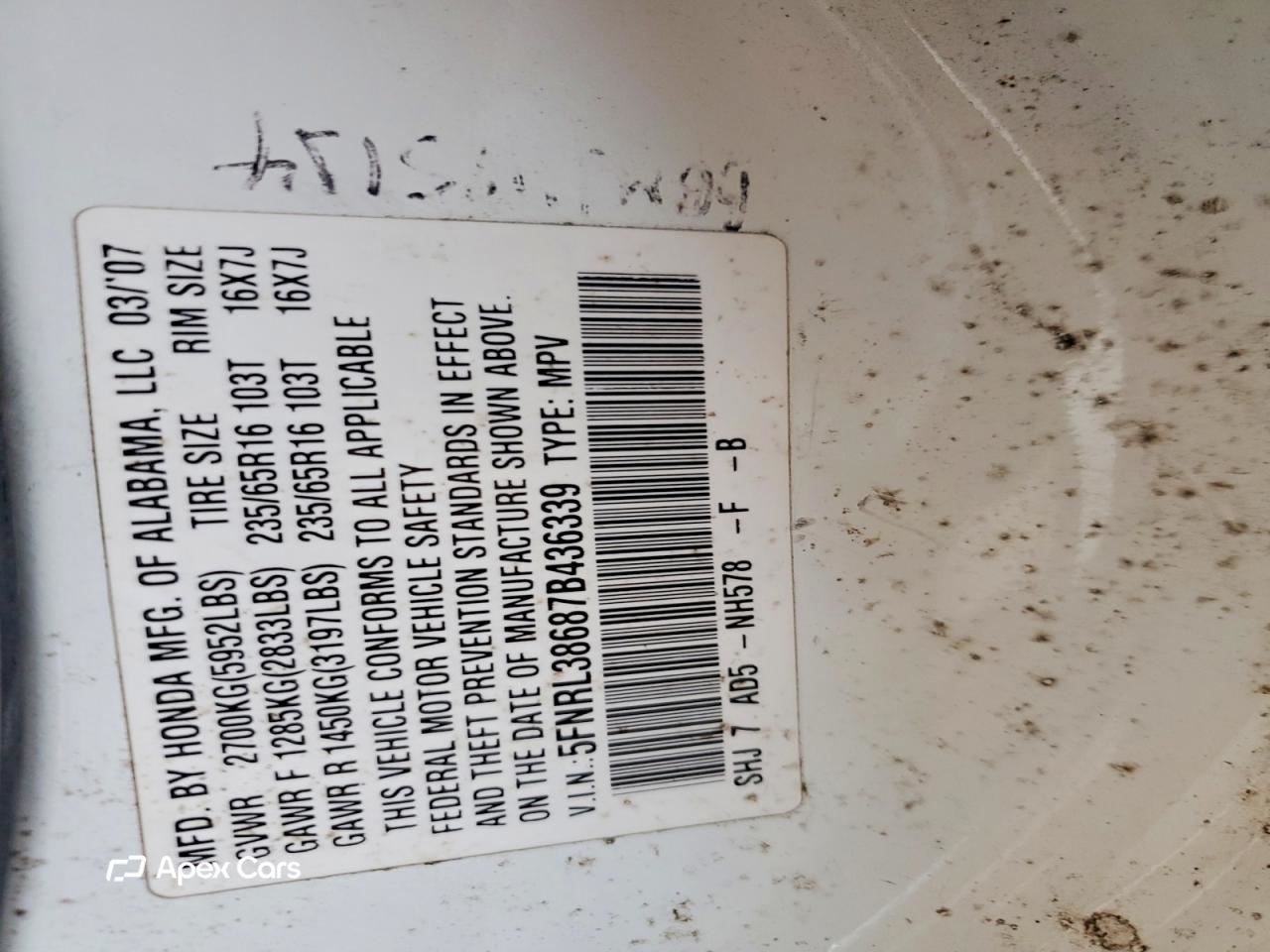 Honda Odyssey 2007