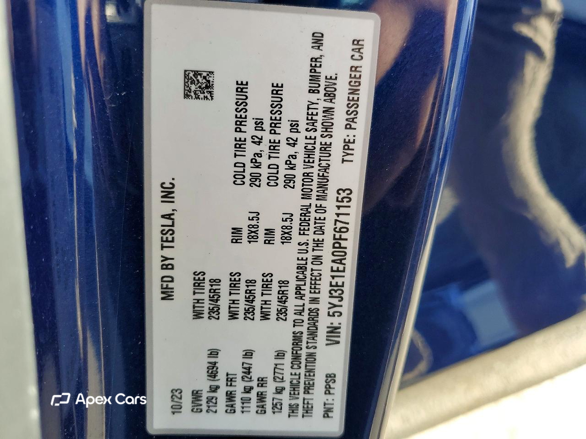 Tesla Model 3 2023