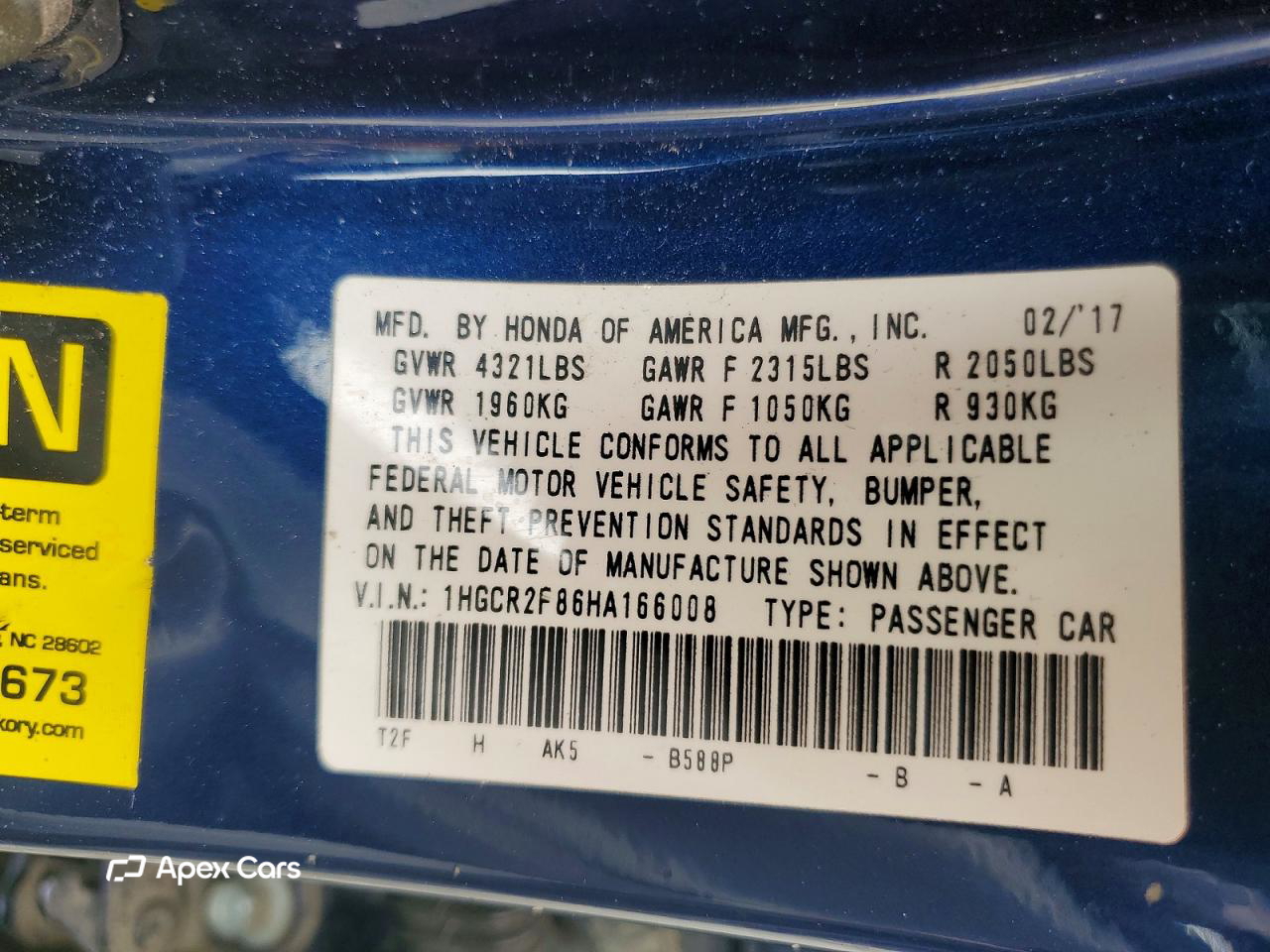 Honda Accord 2017