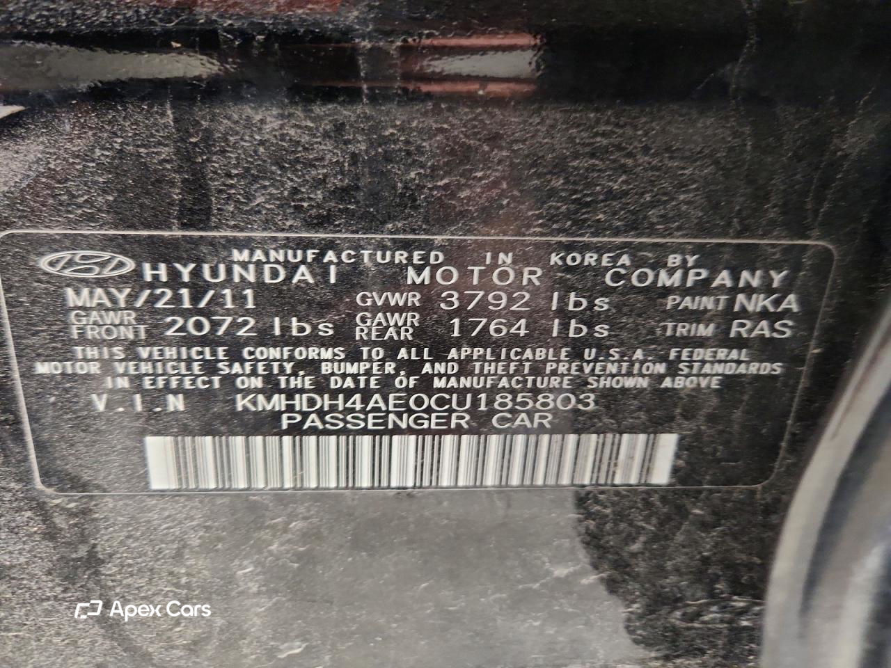 Hyundai Elantra 2012