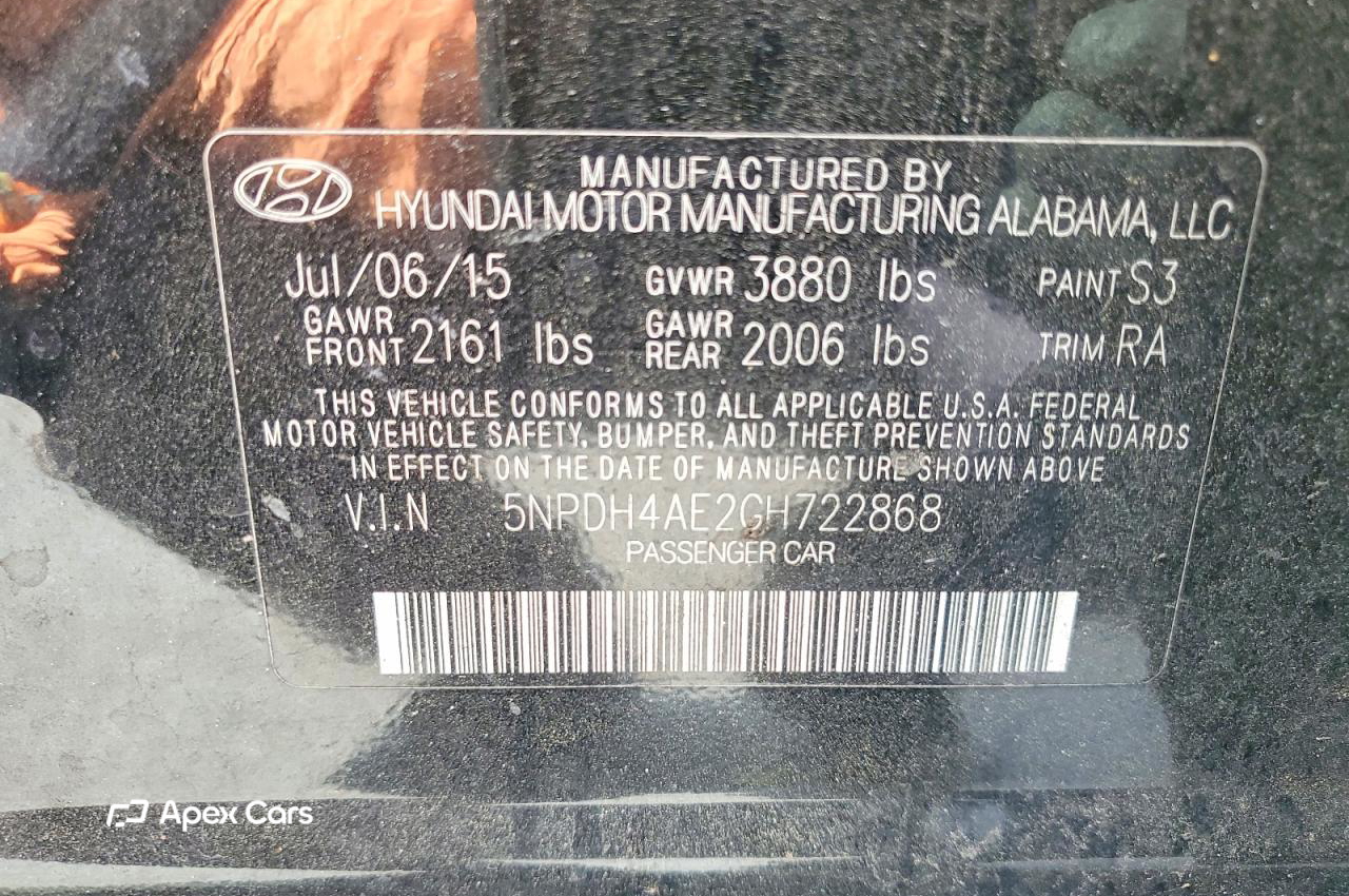 Hyundai Elantra 2016