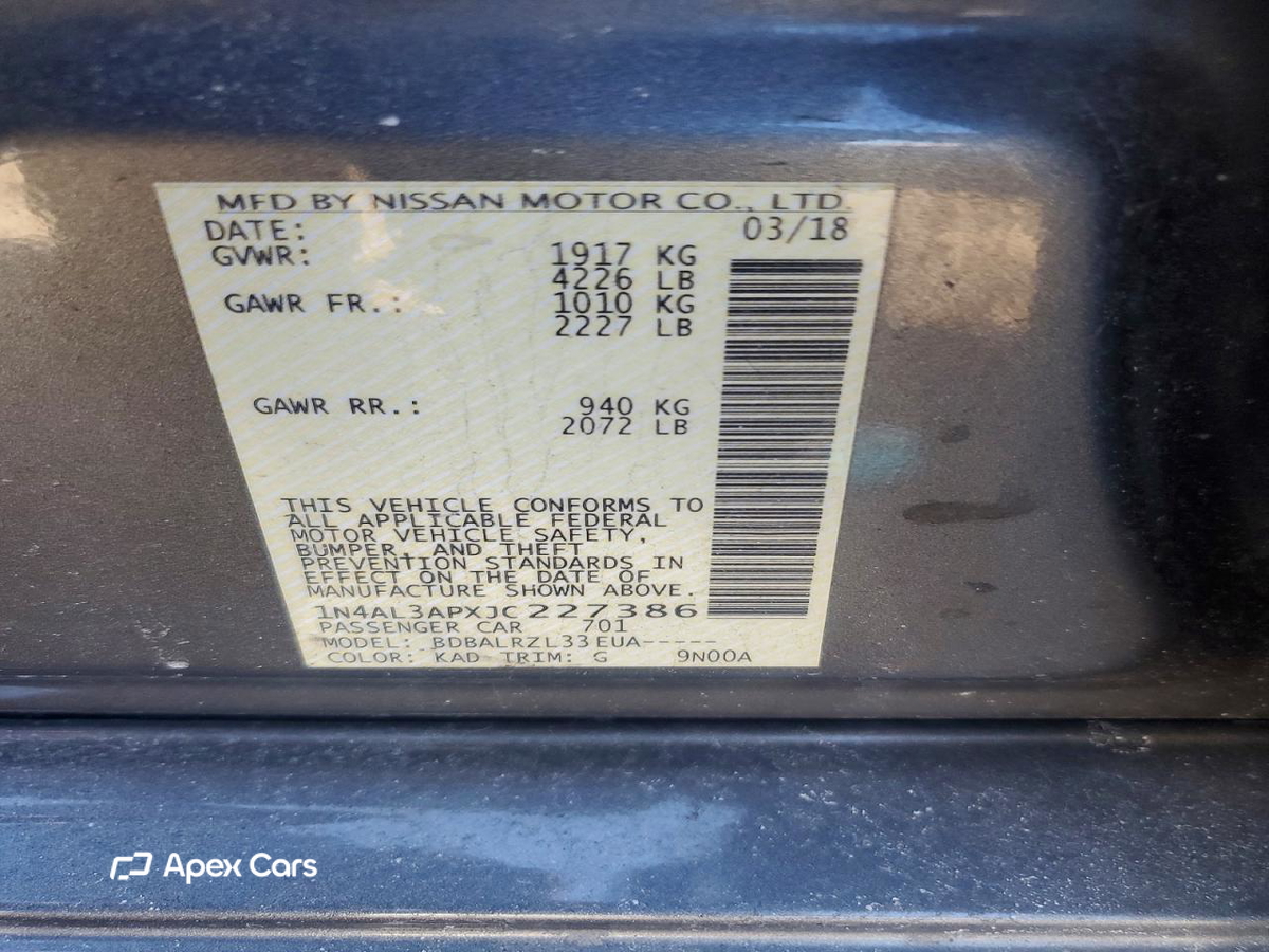 Nissan Altima 2018