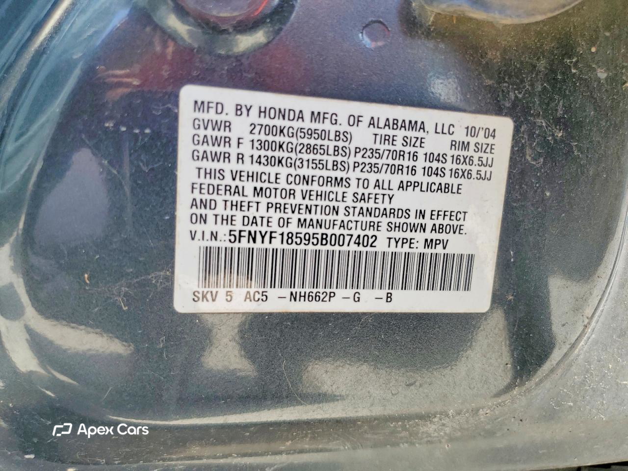 Honda Pilot 2005