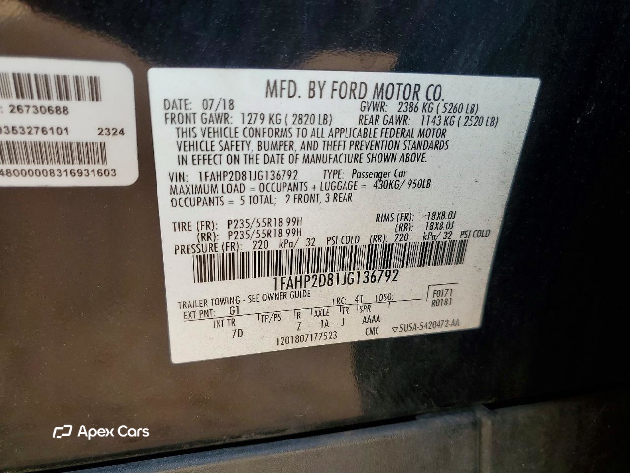 Ford Taurus 2018