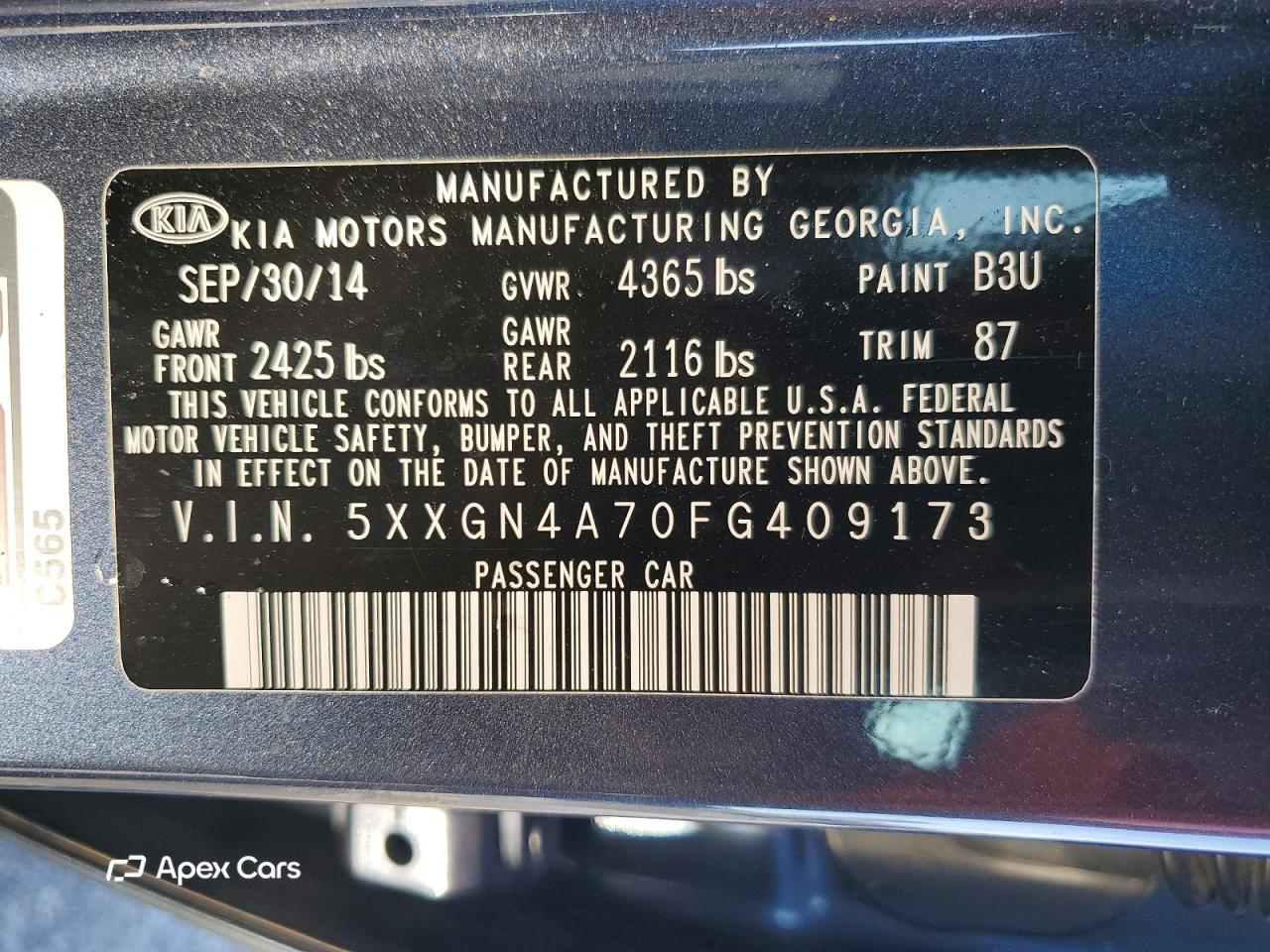 Kia Optima 2015