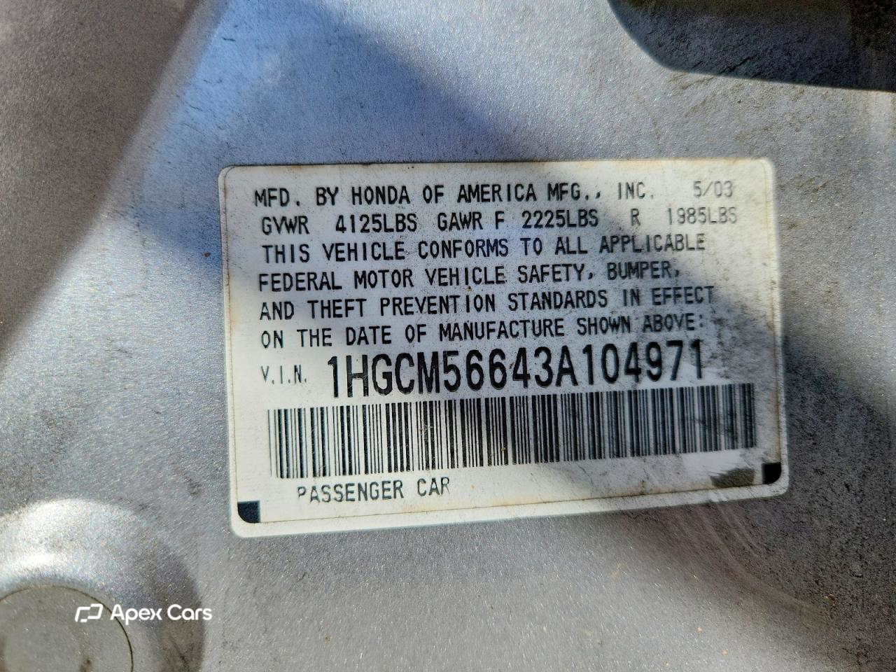 Honda Accord 2003