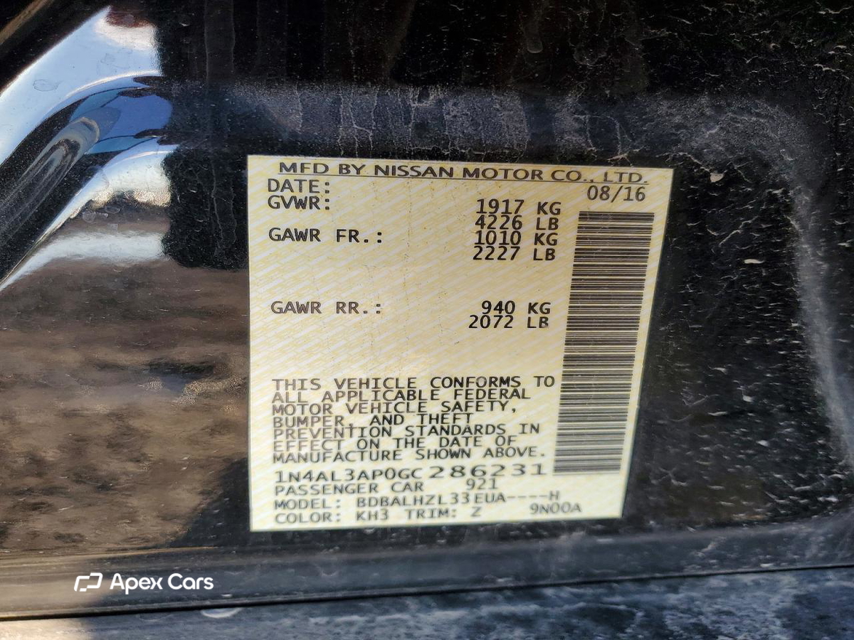 Nissan Altima 2016