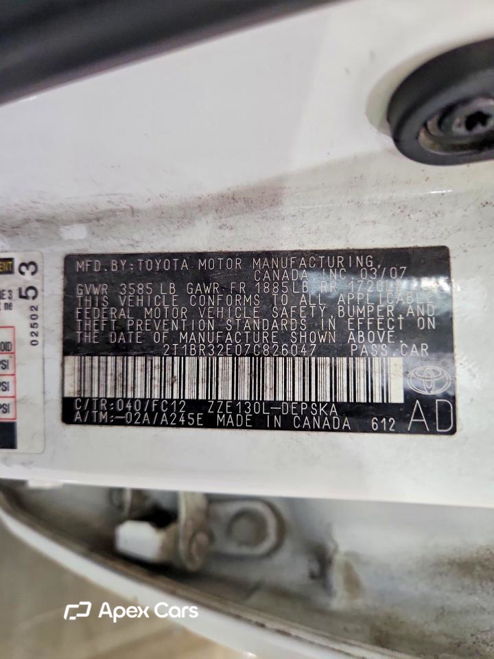 Toyota Corolla 2007