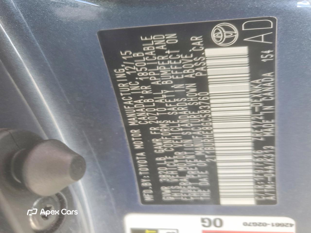 Toyota Corolla 2016