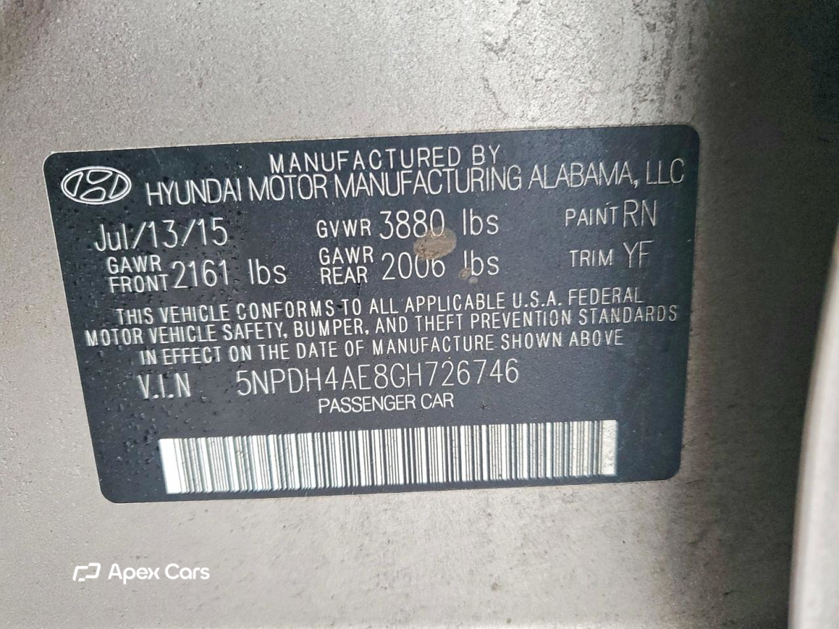 Hyundai Elantra 2016