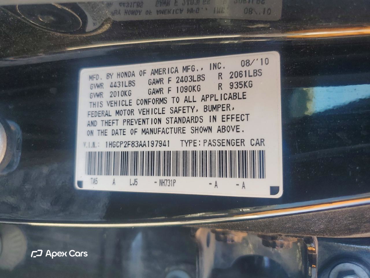 Honda Accord 2010