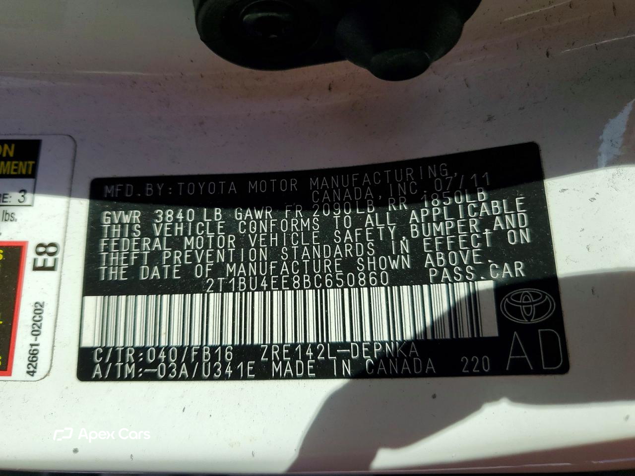 Toyota Corolla 2011