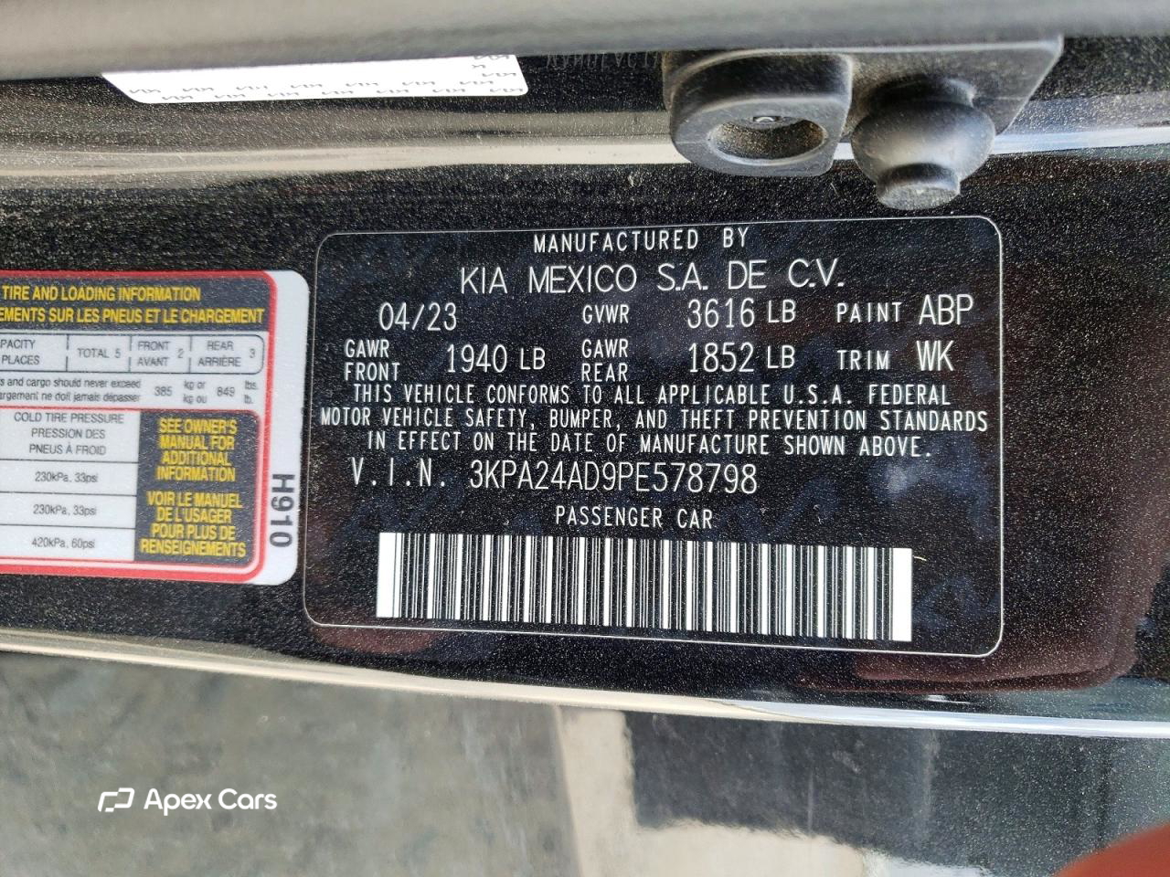 Kia Rio 2023