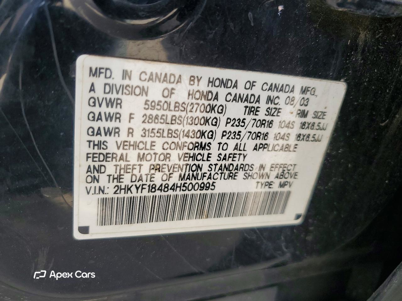 Honda Pilot 2004