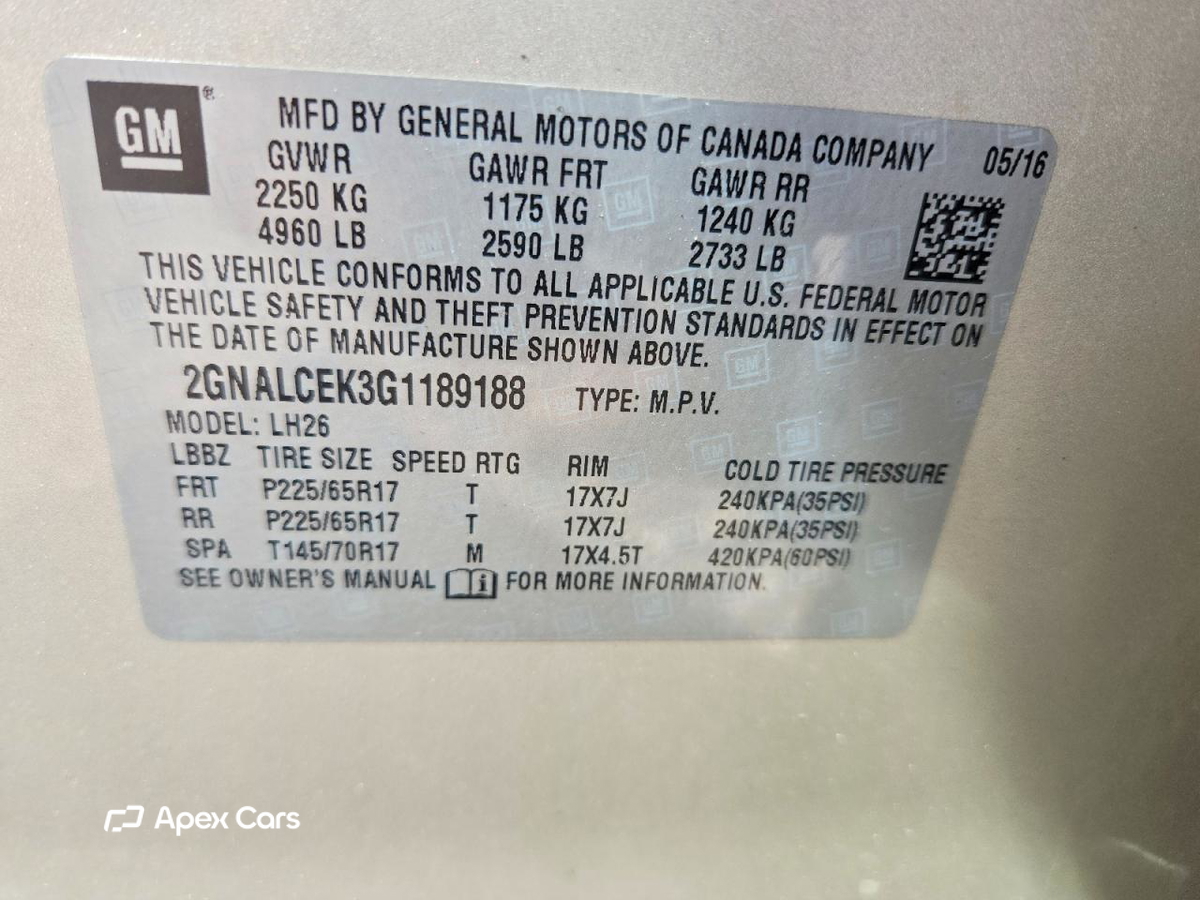 Chevrolet Equinox 2016