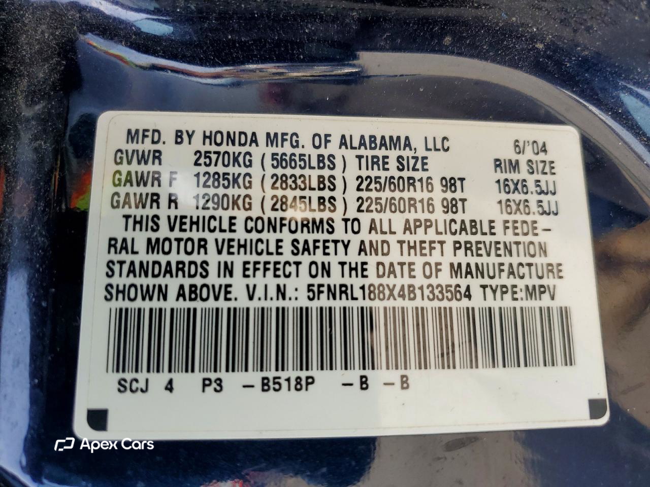 Honda Odyssey 2004