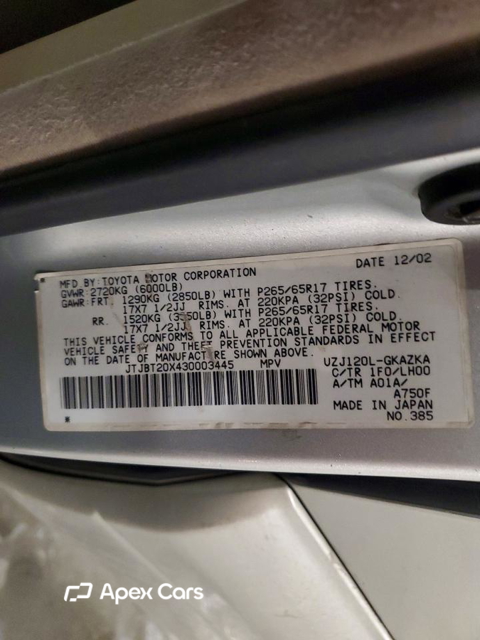 Lexus GX 2003