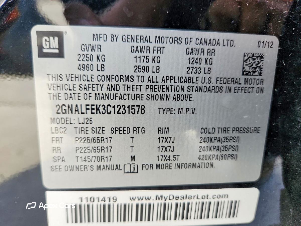 Chevrolet Equinox 2012
